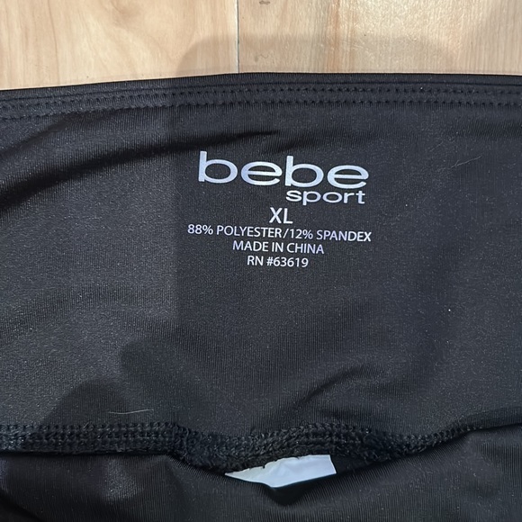 Bebe Sport Asymmetrical leggings - NWT SIZE XL - Picture 2 of 3